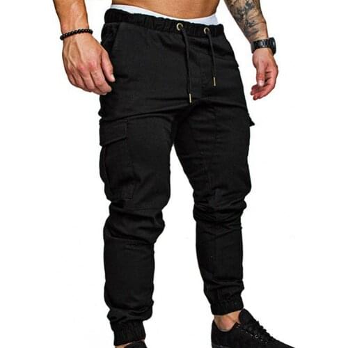 Pants Breathable Tied Rope Solid Color Drawstring Casual Long Pants for Outdoor