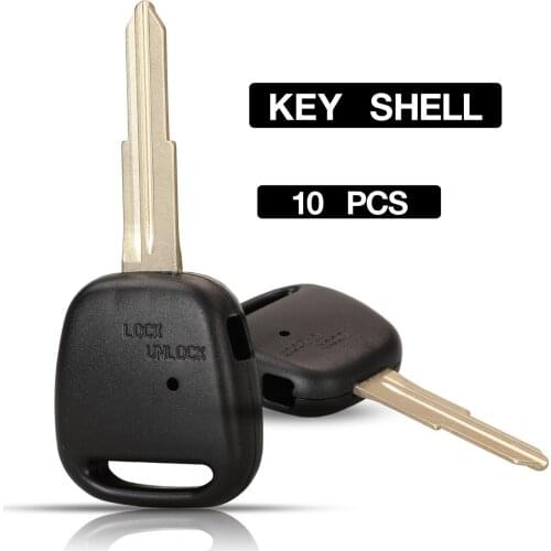 Kutery For Toyota Carina Celica Corolla Estima Harrier Previa One Side Button Key Case Cover Replacement Remote Car Key Shell