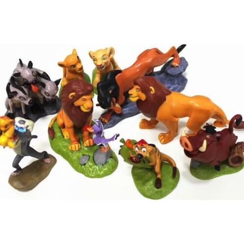 5-9pcs/set PVC The Lion King Simba Nala Timon Action Figure Toy Animal Lion Figurine Toys For Children 5-9 cm