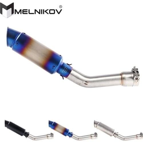 Motorcycle Exhaust Escape Muffler Middle Link Pipe Slip On For YAMAHA FZ1 N F S FAZER FZ1 FZ1N FZ1000 2005 to 2016 Exhaust