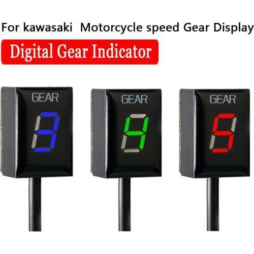 Motorcycle Ecu Direct Mount 1-6 Speed Gear Display Indicator For Kawasaki Z300 ER6N Z1000SX Ninja 300 Z1000 Z800 Z750