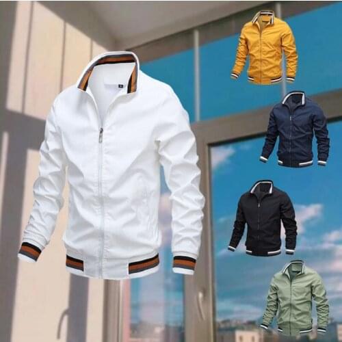 JANSANELIN Mens Autumn Jackets