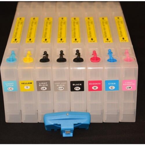 INK WAY T5441-T5448 8-Pack Refillable Ink Cartridge for Epson Stylus Pro 9600 4000 (non-OEM)