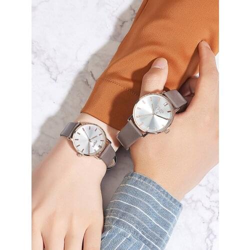 Classic Mens Watch Womens Watch Japan Quartz Couple Hours Fashion Real Leather Bracelet Lovers Birthday Gift Julius Box