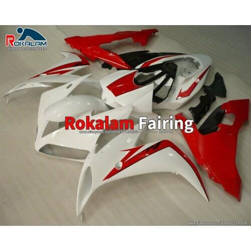 Motorbike Body Set For Yamaha YZF1000 R1 2004 2005 2006 YZFR1 04 05 06 Red White Black Motorcycle Fairings (Injection Molding)