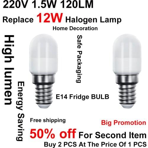 Hot Size Bulb Mini Led E14 1.5w 220-240v Smd2835 Refrigerator Lamp High Lumen 6000k Cold Light