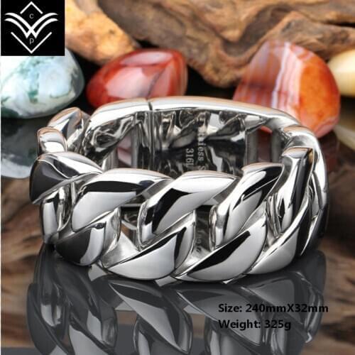 Fashion Titanium Steel European and American Mens Bracelet Hot Sale