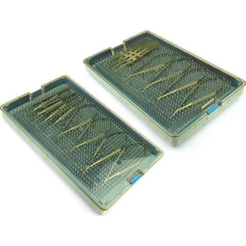 Ophthalmic instrument Needle holder tweezers scissors stainless steel Double eyelid set