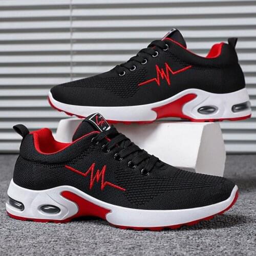 Air cushion shoes non-slip fashion lightweight Korean mens shoes soft sole comfortable casual sports shoes spring new style