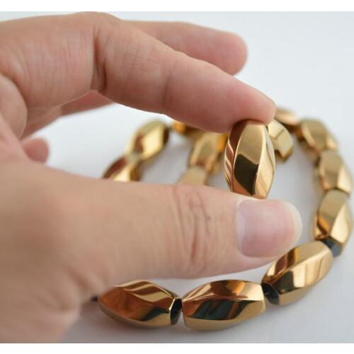 Wholesale Rose Gold Color Plating Hematite Beads For Bracelets and Necklace Making 5 Strands/lot