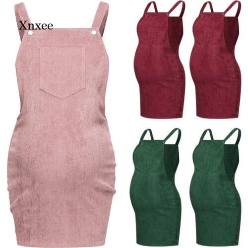 Maternity Casual Strap Dress Maternity Nursing Solid Breastfeeding Clothes Sleeveless Dresses Robe New Summer Fashion Overalls