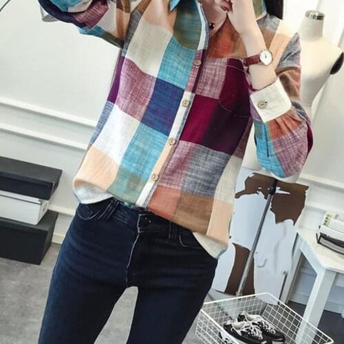 Sanwood Women's Plaid Shirts