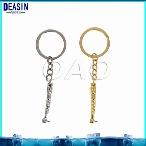 Dental lab mixed keychains forcep mirror handpiece tooth Impression tray