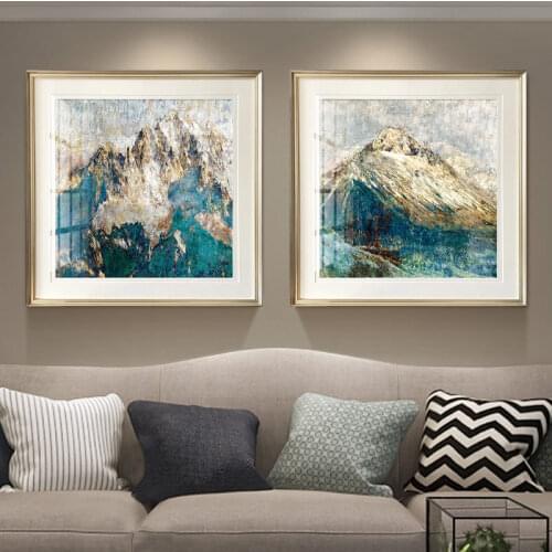 Modern American Light Luxury Decorative Painting Sofa Background Wall Painting Simple Beautiful Abstract Bedroom Mural