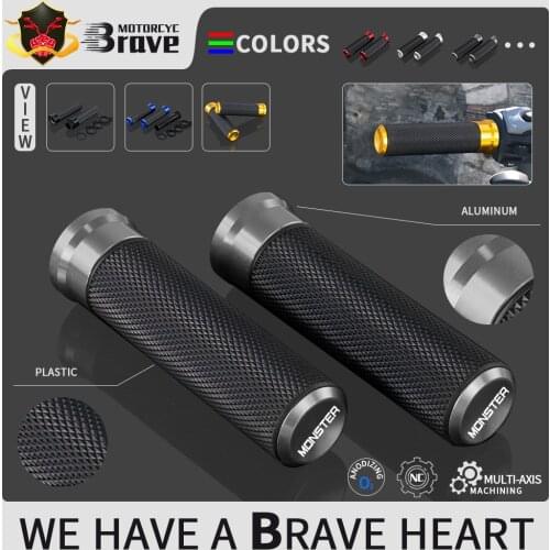 Universal 7/8" 22MM CNC Motorcycle handlebar grip handle bar For Ducati Monster 696 600 821 620 796 1200 900 695 797