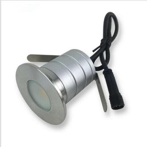 12V24V IP67 3W CREE LED Recessed Deck Floor Light Outdoor Waterproof Garden Underground LED Light Lamp Ground Landscape Lighting