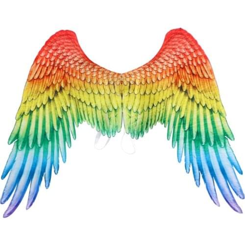 066E Halloween Non-Woven 3D Angel Devil Wing Mardi Gras Theme Party Cosplay Accessories Feather Wing Costume Decoration
