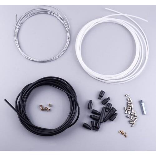 1 Set 5M DIY Throttle Cable Boots Nipples Ferrules Repair Kit Fit for Universal Motorcycles Pit Dirt Bikes