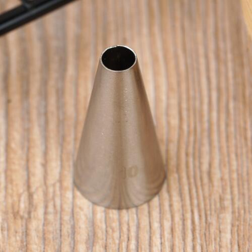 #10 Round Dot Piping Nozzles Pastry Icing Tips Fondant Cup Cake Chocolate Baking Decorating Tools Stainless Steel