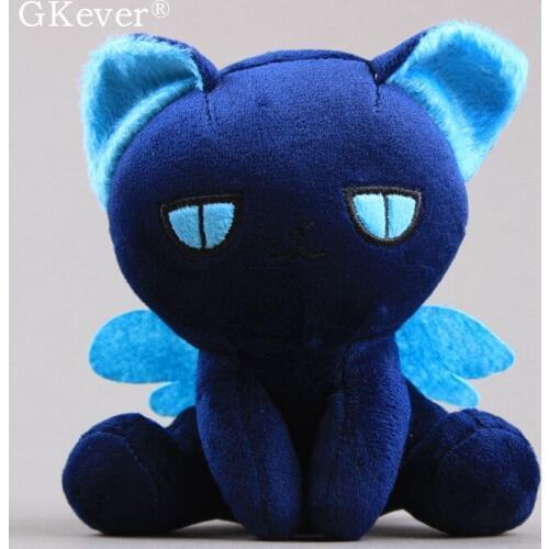 17 cm Cute Dark Blue Cat Rabbit Stuffed Animals Toys Anime Spinel Plush Toys Doll Peluche Baby Kids Gift Home Car Sofa Decor