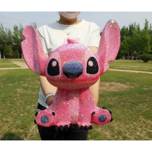 32cm Disney Stitch Savings Bank Decoration DIY Diamond Set Money Box Boys and Girls Gift Saving Box cartoon cash box Vinyl