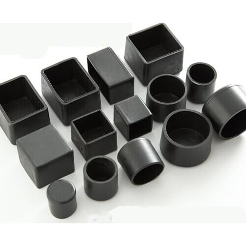 4pcs square chair leg caps Non-slip Table Foot dust Cover Socks Floor Protector pads pipe plugs furniture leveling feet