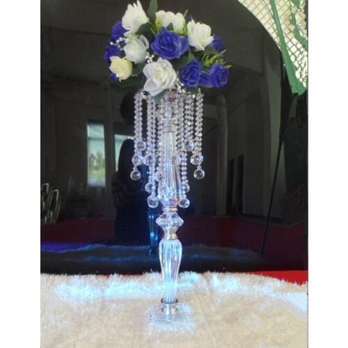 70cm Tall crystal wedding centerpiece flower stand, Wedding decoration 10pcs/lot
