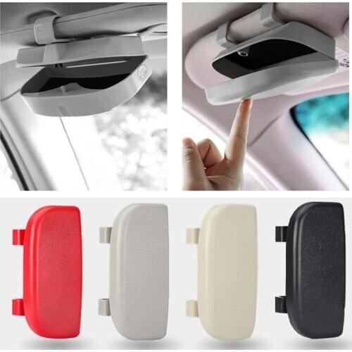 Car Sun visor Glasses Box Storage Holder Magnetic Sunglasses Case for Benz BMW Audi Honda Toyota Buick Ford Lincoln Tesla