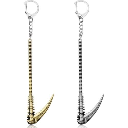 Dongsheng Cosplay Movie Jewelry Accessories Keyring Time Raiders Weapon Tomb Tool Pendants Keychain Key Holder Men Gift-50