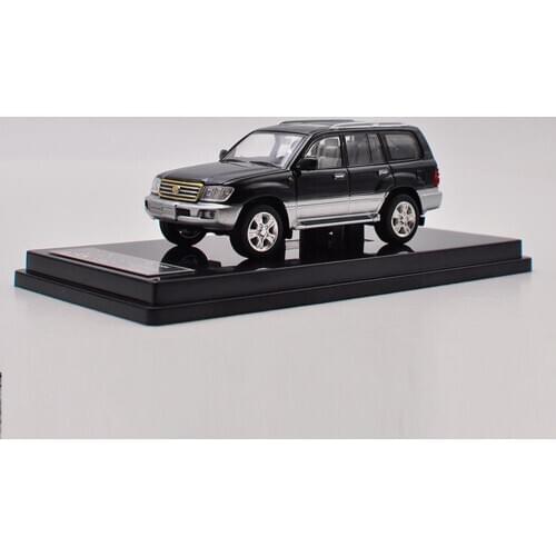 1/64 Scale Toyota Land Cruiser LC100 Black DieCast Car Model Collection HIKASI