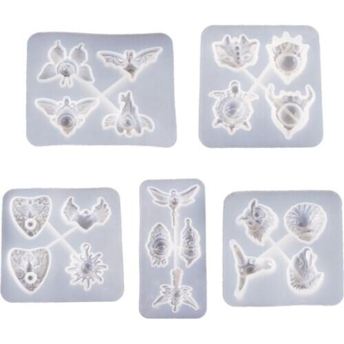 Crystal Epoxy Resin Mold Devil Eye Pendant Casting Silicone Mould Making Tool F3MD