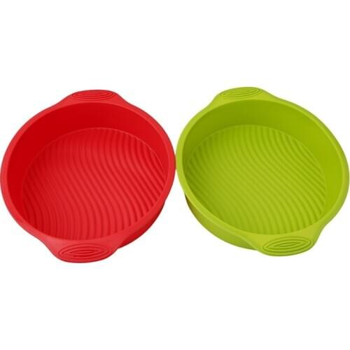 Round Shape Cake Mold Big Size DIY Silicone Muffin Cake Pan Bread Chocolate Making Mold Baking Pan