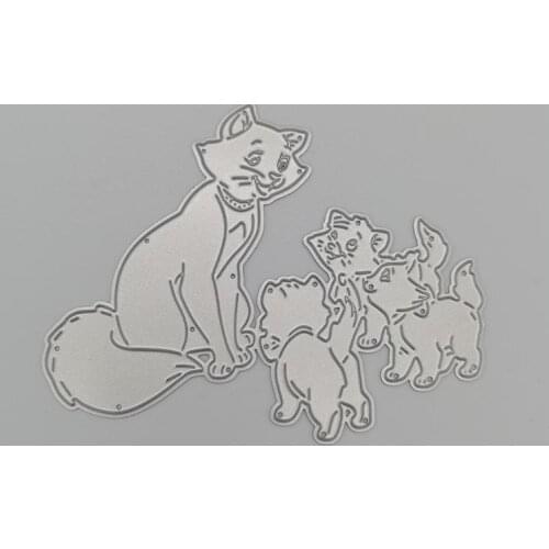 Fox family Metal Cutting Dies Cut DIY Scrapbooking Album Crafts Supplies Paper Cards Making New 2019 Diecut
