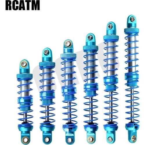 Metal Double Spring Oil Shock Absorber 70/80/90/100/110/120mm For 1/10 RC Crawler Car Traxxas TRX4 TRX6 G63 Axial SCX10 D90 DIY
