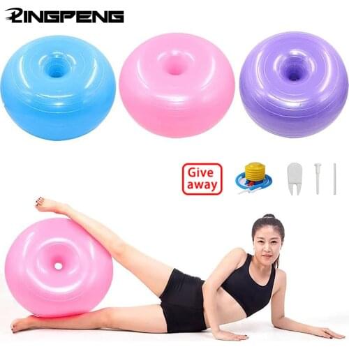 Yoga Doughnut Stability Exercise Ball Childbirth Yoga Ball Pilates Training Home Fitness Equipment Pilates Balance Ball