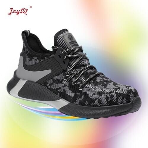 Outdoor men safety shoes breathable for male work boots casual sneakers plus size 39-48 JOY-260