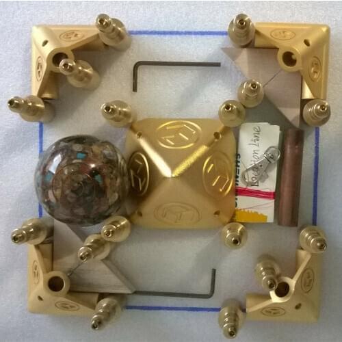 Giza Meditation Pyramid Kit, Cosmic energy receiver PGTB-16 ,Suitable for 5/8 inch diameter copper tubes.With energy ball