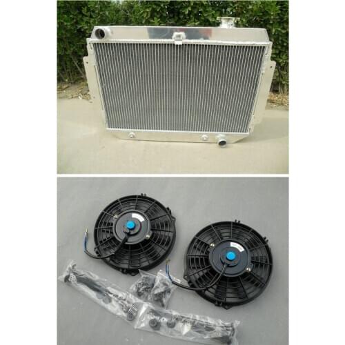 Hot Selling 3 Row FULL ALUMINUM RADIATOR + 2*FAN For Holden Kingswood HQ HJ HX HZ V8 New