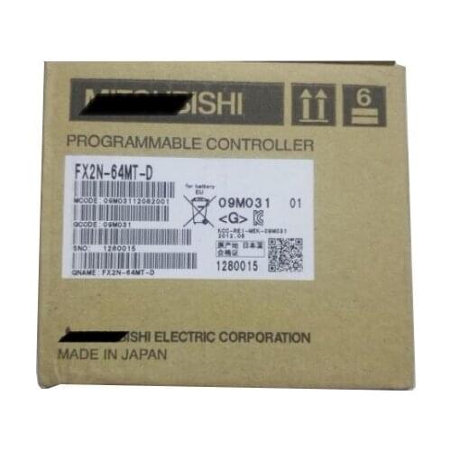 New Original Programmable Logic Controller FX2N-64MT FX2N-64MT-D FX2N-64MR-D PLC Main Unit DC 24V 32 DI 32 DO Relay