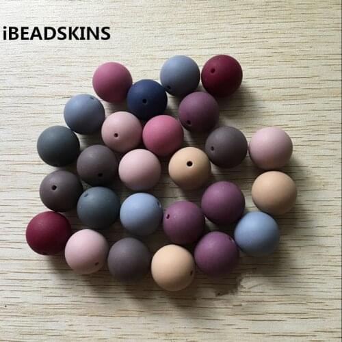 New arrival! (choose size and color ) 8-16mm matte color mix Chunky Acrylic Solid Beads for jewelry DIY making