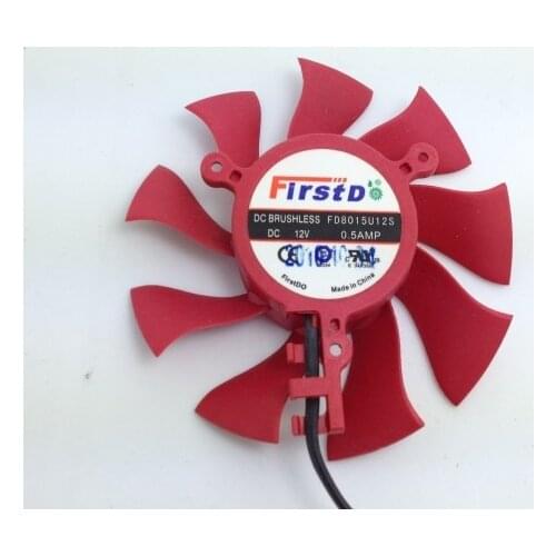 Original hd6850 Hd4860 12V 0.5A fd8015u12s graphics card cooling fan
