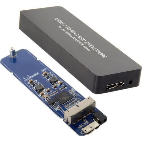 Chenyang CY Mac book Air Pro 2013 2014 2015 2016 SSD Portable Case USB 3.0 to 16+12 Pin Mobile Box HDD Enclosure Power