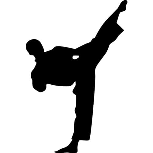 S51730# Various Sizes/Colors Car Stickers Vinyl Decal Karate Motorcycle Decorative Accessories Creative