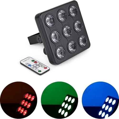 9X4W LED Par Light RGBW 4IN1 Mini Disco Dj Beam Wash 2IN1 Light Stage Lighting Effect DMX512 Control Bar Party Club Strobe Lamp