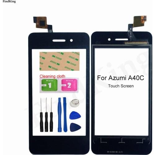 Touch Panel Front Glass For AZUMI A40C Touch Screen Digitizer Sensor Replacement Part 4.0'' Mobile Phone Touch screen