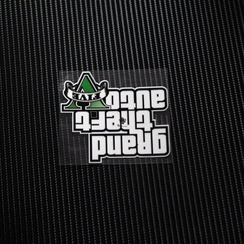 TD025 Grand Theft Auto Five Game Reflective Car Sticker Decals Motorcycle Racing Stickers Motorbike Helmet Windshield ATV