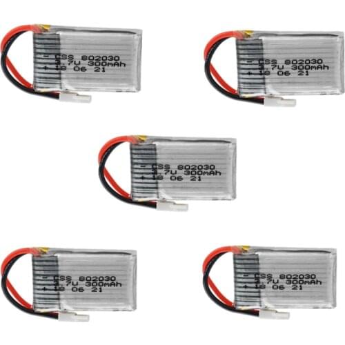 1S 3.7V 300mah Lipo Battery for U816 U830 F180 E55 FQ777 FQ17W RC Drone Mini Quadcopter Helicopter Spare Parts