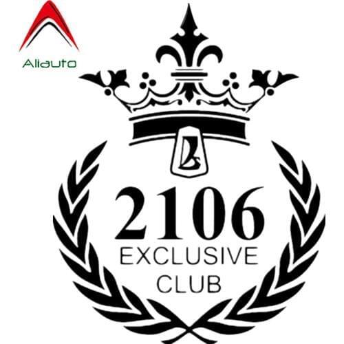 Aliauto Fashion Car Sticker 2106 Exclusive Club Auto Decor Waterproof Vinyl Decal for Motorcycle Vaz Lada Suzuki Opel,18cm*15cm