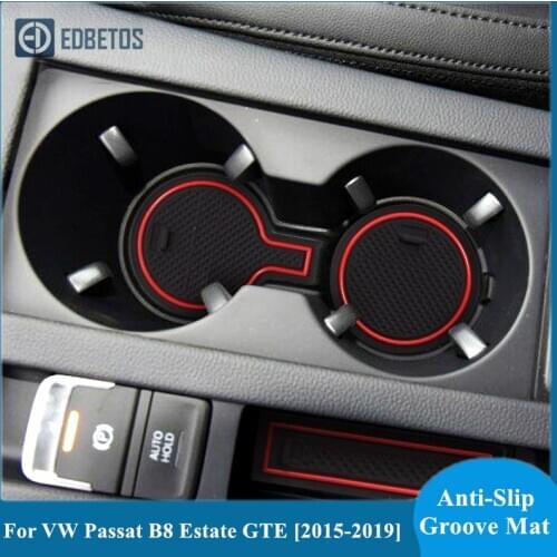 For VW Volkswagen Passat B8 Estate GTE 2015 2016 2017 2018 2019 Car Accessories Car Door Mat Auto Accessories Gate Slot Pad