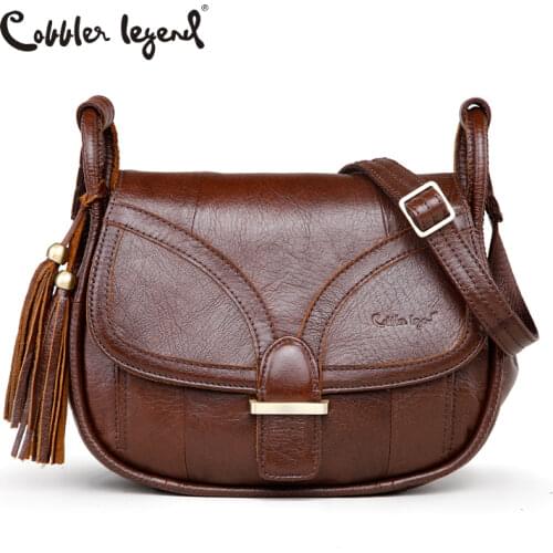 Cobbler Legend Womens Genuine Leather Vintage Single Shoulder Bag Brand Designer 2020 Women Crossbody Bags Handbags For Ladies